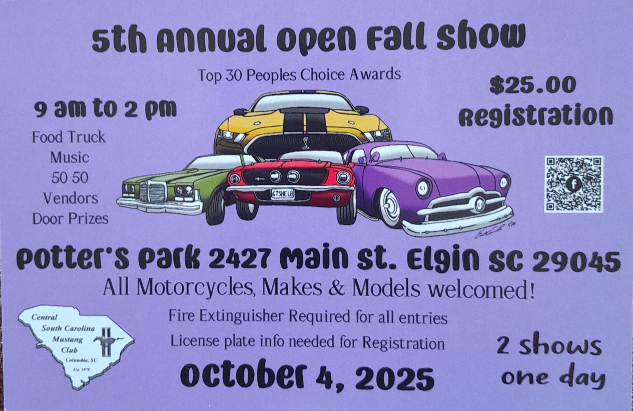 5th Annual Open Fall Show