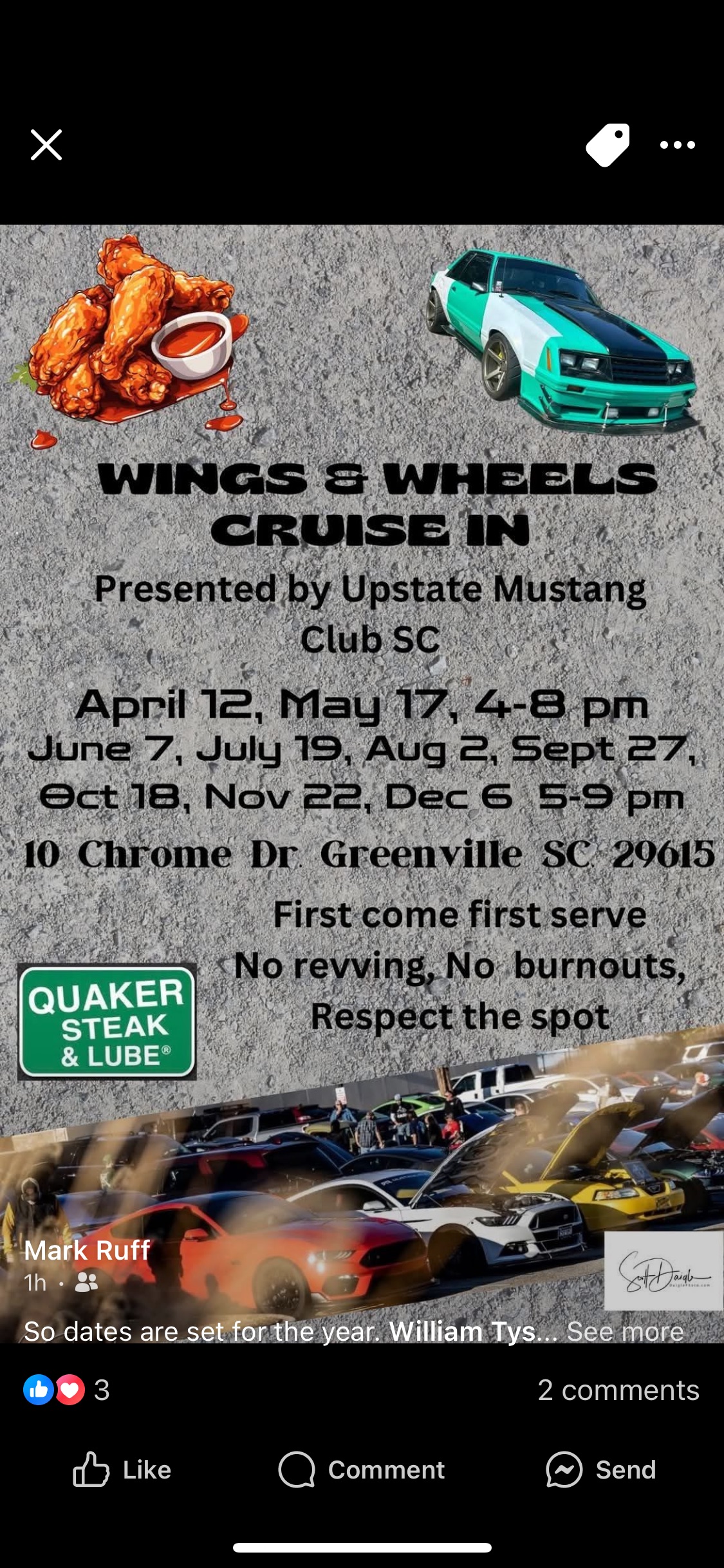 Wings & Wheels Cruise In